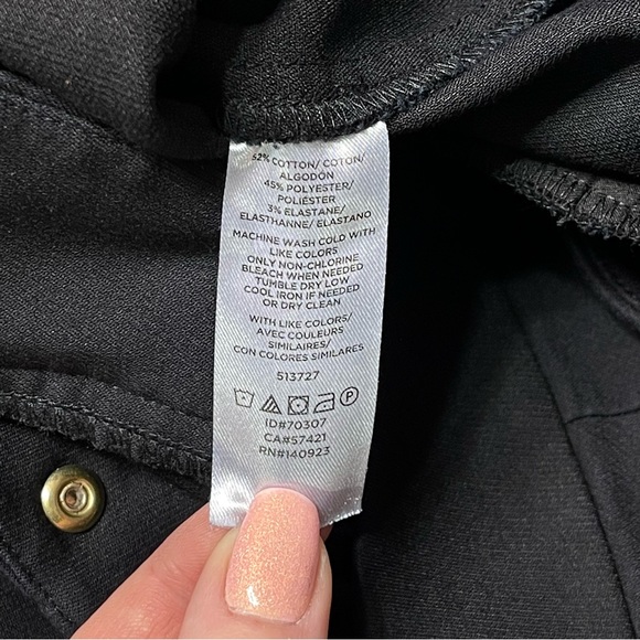 LOFT Black Sailor High Waist Skinny Ankle Dress Pants 12 - Picture 11 of 11